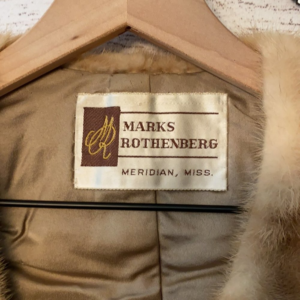 Vintage Antique Marks Rothenberg Fur Coat Capelet - Picture 2 of 6